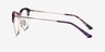 Gala Purple & Gold Acetate-metalEyeglass Frames from EyeBuyDirect, Side View