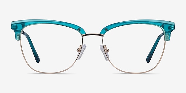 Gala Aqua & Gold Acetate-metal Montures de lunettes de vue