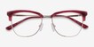 Gala Raspberry & Gold Acetate, MetalEyeglass Frames from EyeBuyDirect, Closed View