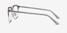 Break Clear Gray & Silver Acetate-metalEyeglass Frames from EyeBuyDirect, Side View