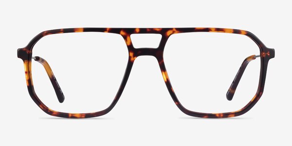 Iconic Tortoise & Silver Acetate-metal Montures de lunettes de vue