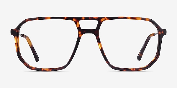 Iconic Tortoise & Silver Acetate-metal Montures de lunettes de vue