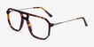Iconic Tortoise & Silver Acetate, MetalEyeglass Frames from EyeBuyDirect, Angle View
