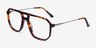 Iconic Tortoise & Silver Acetate-metalEyeglass Frames from EyeBuyDirect, Angle View