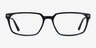 Fusion Blue Striped Silver AcetateEyeglass Frames from EyeBuyDirect, Front View