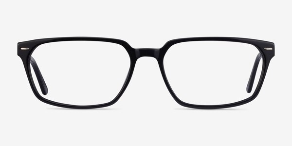 Fusion Black Silver Acetate Eyeglass Frames