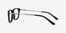 Fusion Black Silver AcetateEyeglass Frames from EyeBuyDirect, Side View