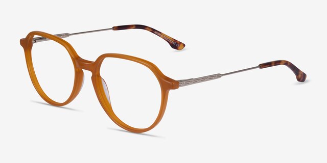 World Orange AcetateEyeglass Frames from EyeBuyDirect, Angle View