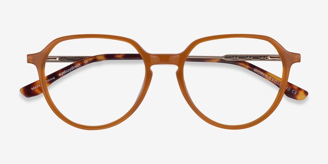 World Orange AcetateEyeglass Frames from EyeBuyDirect, Closed View