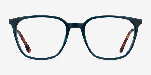 Souvenir Teal AcetateEyeglass Frames from EyeBuyDirect, Front View