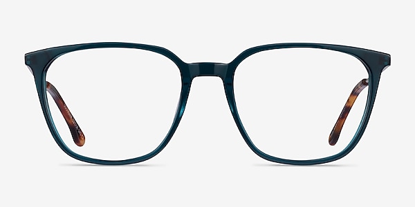 Souvenir Clear Teal Light Gold Acetate Eyeglass Frames