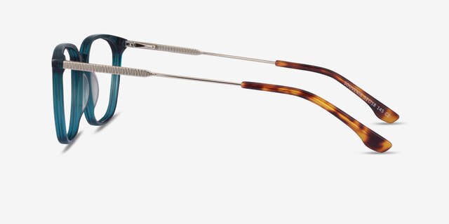 Souvenir Teal AcetateEyeglass Frames from EyeBuyDirect, Side View