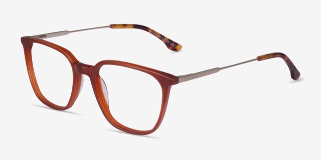 Souvenir Orange AcetateEyeglass Frames from EyeBuyDirect, Angle View