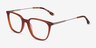 Souvenir Orange AcetateEyeglass Frames from EyeBuyDirect, Angle View
