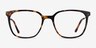 Confident Tortoise Silver AcetateEyeglass Frames from EyeBuyDirect, Front View