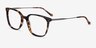 Confident Tortoise Silver AcetateEyeglass Frames from EyeBuyDirect, Angle View