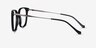 Confident Black Silver AcetateEyeglass Frames from EyeBuyDirect, Side View