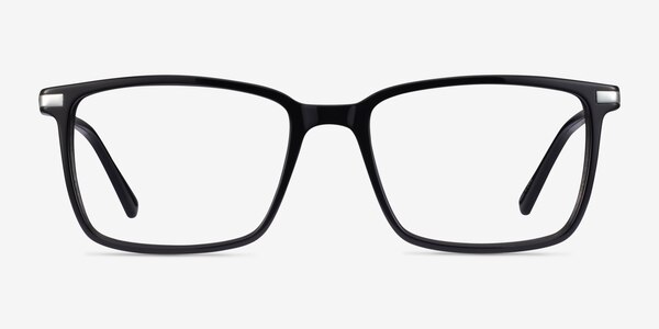 Button Black Acetate Eyeglass Frames