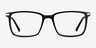 Button Black AcetateEyeglass Frames from EyeBuyDirect, Front View