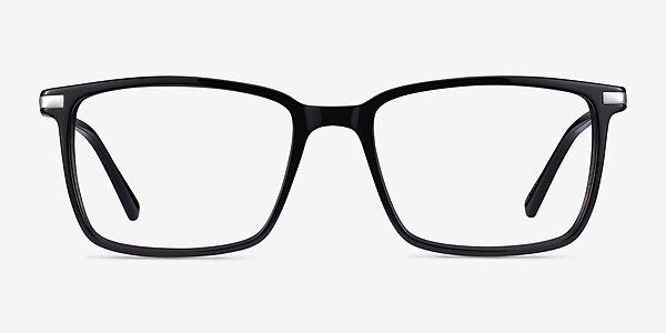 Button Black Acetate Eyeglass Frames