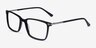Button Black AcetateEyeglass Frames from EyeBuyDirect, Angle View