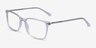 Button Clear AcetateEyeglass Frames from EyeBuyDirect, Angle View