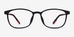 Idea Matte Black MetalEyeglass Frames from EyeBuyDirect, Front View