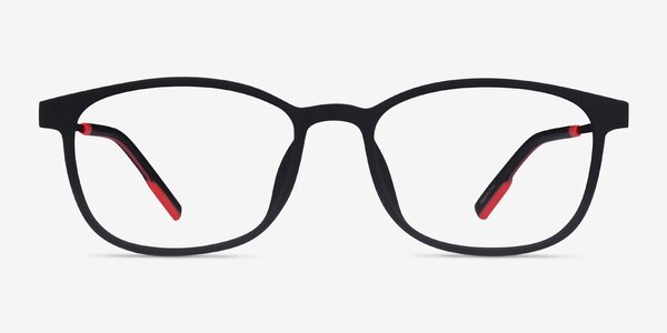 Idea Matte Black  Plastic Eyeglass Frames