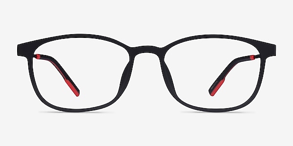 Idea Matte Black  Plastic Eyeglass Frames