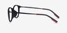 Idea Matte Black PlasticEyeglass Frames from EyeBuyDirect, Side View