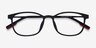 Idea Matte Black PlasticEyeglass Frames from EyeBuyDirect, Closed View