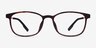 Idea Matte Tortoise Orange PlasticEyeglass Frames from EyeBuyDirect, Front View