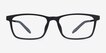 Rebus Matte Black MetalEyeglass Frames from EyeBuyDirect, Front View
