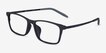 Rebus Matte Black MetalEyeglass Frames from EyeBuyDirect, Angle View