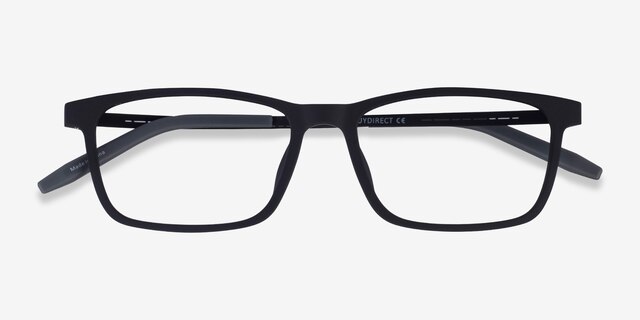 Rebus Matte Black PlasticEyeglass Frames from EyeBuyDirect, Closed View
