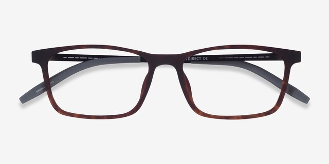 Rebus Matte Tortoise Black MetalEyeglass Frames from EyeBuyDirect, Closed View