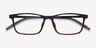 Rebus Matte Tortoise Black MetalEyeglass Frames from EyeBuyDirect, Closed View