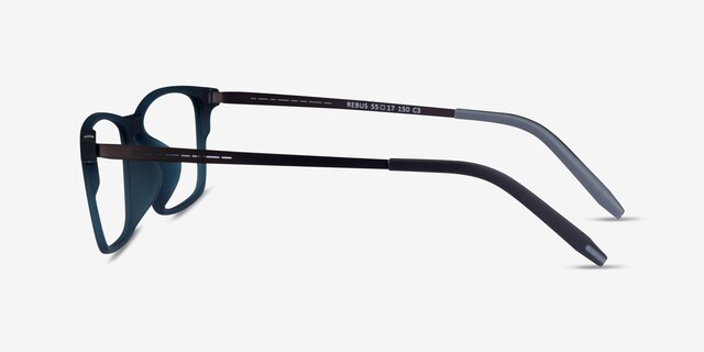 Rebus Matte Green PlasticEyeglass Frames from EyeBuyDirect, Side View