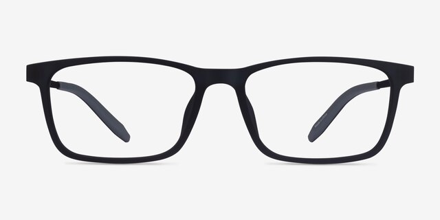 Rebus Matte Navy Black MétalMontures de lunettes de vue d'EyeBuyDirect, Vue de Face