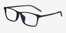 Rebus Matte Navy Black MétalMontures de lunettes de vue d'EyeBuyDirect, Vue d'Angle