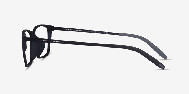 Rebus Matte Navy Black MétalMontures de lunettes de vue d'EyeBuyDirect, Vue de Côté