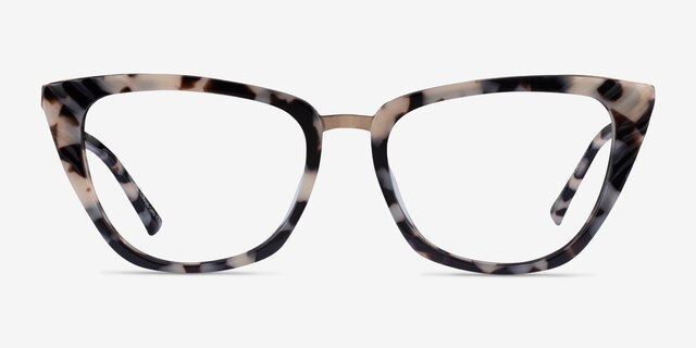 Trenta Ivory Tortoise Gold AcetateEyeglass Frames from EyeBuyDirect, Front View