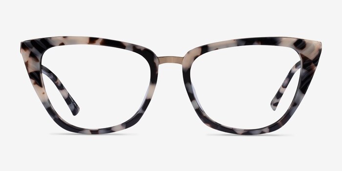 Trenta Ivory Tortoise Gold Acetate Eyeglass Frames from EyeBuyDirect