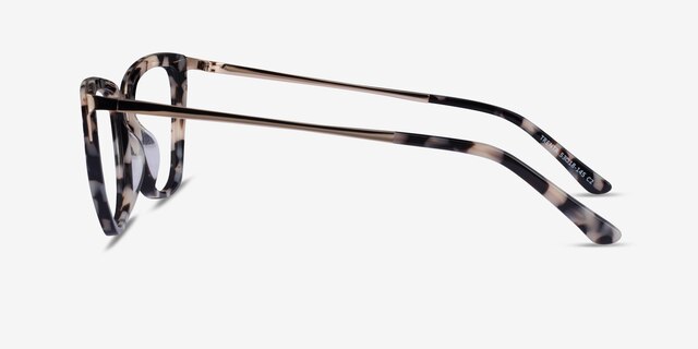 Trenta Ivory Tortoise Gold AcetateEyeglass Frames from EyeBuyDirect, Side View