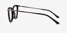 Trenta Black Gold AcétateMontures de lunettes de vue d'EyeBuyDirect, Vue de Côté