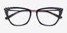 Trenta Black Gold AcétateMontures de lunettes de vue d'EyeBuyDirect, Vue Rapprochée