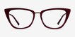 Trenta Burgundy Gold AcetateEyeglass Frames from EyeBuyDirect, Front View