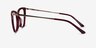 Trenta Burgundy Gold AcetateEyeglass Frames from EyeBuyDirect, Side View