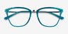 Azur Aqua Silver AcetateEyeglass Frames from EyeBuyDirect, Closed View
