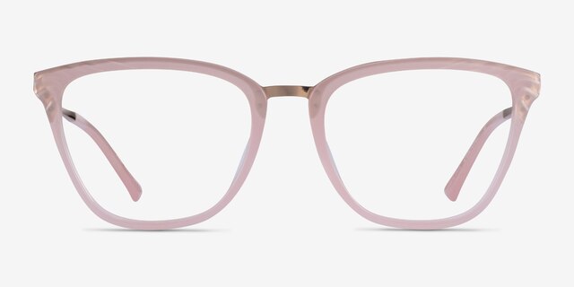 Azur Rose AcétateMontures de lunettes de vue d'EyeBuyDirect, Vue de Face